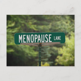 menopauze Lane Briefkaart