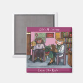 Menopauze magneet met bericht (Voorkant / Achterkant)