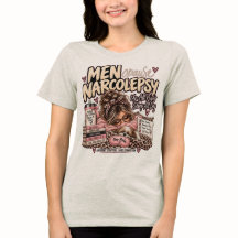 Menopauze Narcolepsie in Beige T-shirt