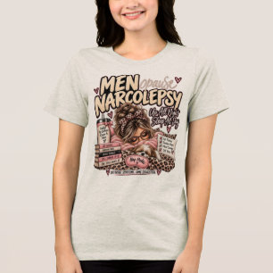 Menopauze Narcolepsie in Beige T-shirt 