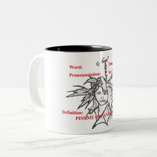 Menopauze Opwarming Mok (Voorkant links)