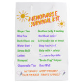 Menopauze overlevingskit zak medium cadeauzakje (Achterkant)