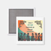 Menopauze sterkte retro ontwerp magneet (Voorkant / Achterkant)