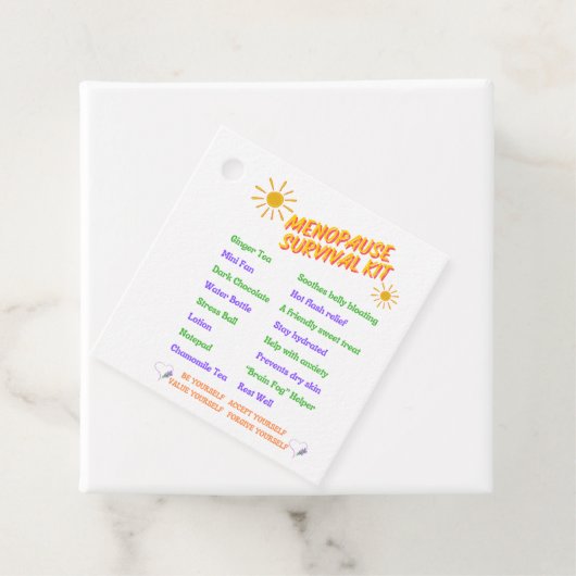 Menopauze Survival Kit Gift Label (In situ)