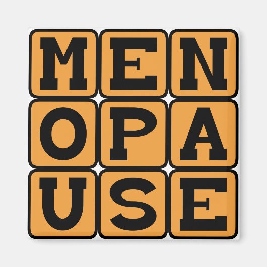 Menopauze, vrouwelijk laat stadium magneet (Voorkant)