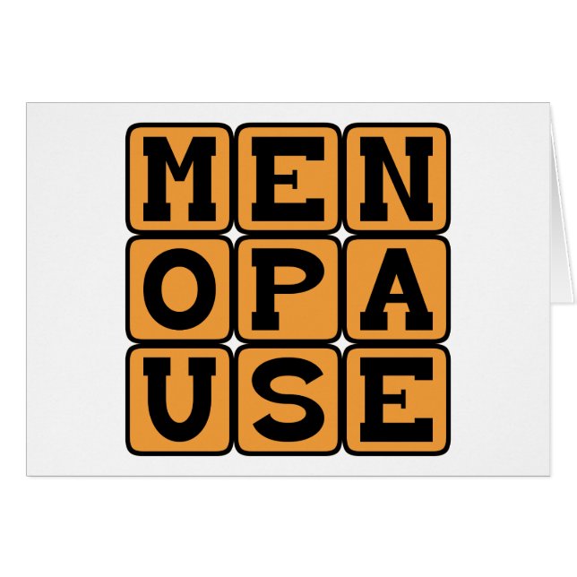 Menopauze, vrouwelijke late fase (Voorkant Horizontaal)