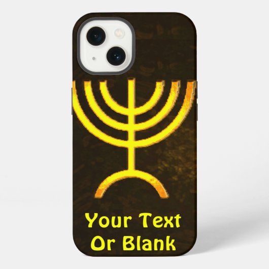Menora Vlam iPhone Hoesje (Achterkant)