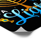 Menorah Be A Light Happy Hanukkah Shirts For Men W Poster (Hoek)