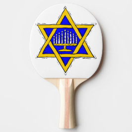 Menorah Binnen de ster van David Tafeltennisbatje