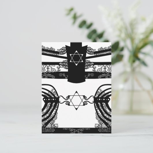 Menorah Briefkaart (Staand voorkant)