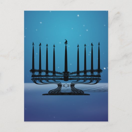 Menorah Briefkaart (Voorkant)