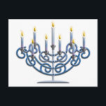 Menorah Briefkaart<br><div class="desc">joodse menorah</div>