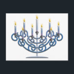 Menorah Briefkaart<br><div class="desc">joodse menorah</div>