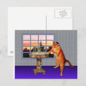 menorah cat.jpg briefkaart (Voorkant / Achterkant)
