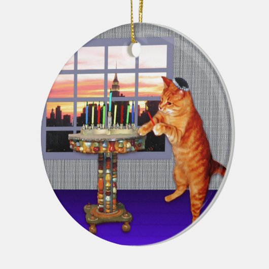 menorah cat.jpg keramisch ornament (Links)