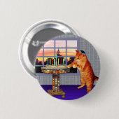 Menorah Cat Ronde Button 5,7 Cm (Voorkant /achterkant)
