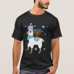 Menorah Chanoeka Llama T - shirts Schattigee Alpac<br><div class="desc">Menorah Chanoeka Llama T - shirts Schattigee Alpaca Chanoeka Vrouwen Mannen</div>