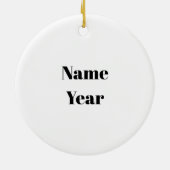 Menorah Deer Silhouette Chrismukkah Ornament (Achterkant)