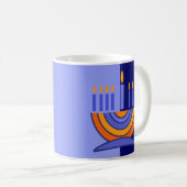 Menorah Design Hanukkah Gift Mokken (Voorkant rechts)