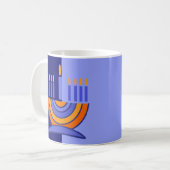 Menorah Design Hanukkah Gift Mokken (Voorkant links)