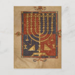 Menorah en andere vaartuigen van de tempel briefkaart<br><div class="desc">De Spaanse School voegt Ms 15250 f.3v Menorah en andere schepen van de tempel toe, van de hertog van de Sussex Spaanse Bijbel, Catalonië in de British Library, Londen, VK. In de 14e eeuw werd Catalonië opgericht met de toevoeging van mevrouw 15250 f.3v Menorah en andere vaartuigen van de tempel...</div>