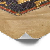 Menorah en andere vaartuigen van de tempel poster (Hoek)