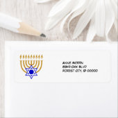 Menorah en de ster van David Label (Insitu)