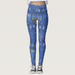 Menorah en Dreidel Leggings<br><div class="desc">Deze schattige hanukkah leggings maken een geweldig cadeau.</div>