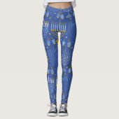 Menorah en Dreidel Leggings (Voorkant)