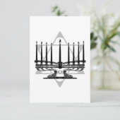 Menorah en Ster (Staand voorkant)