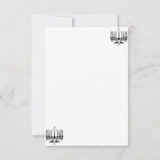 Menorah en Ster (Achterkant)