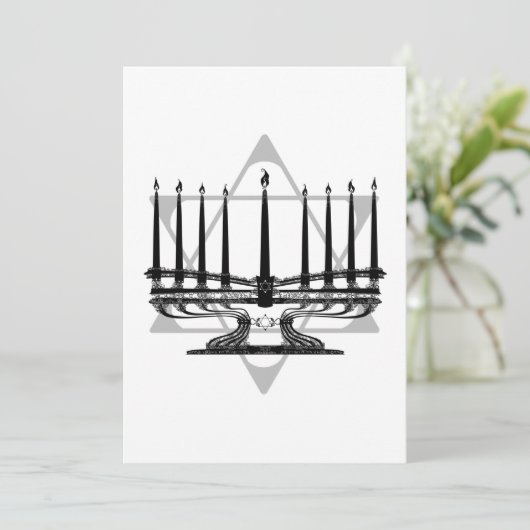 Menorah en Ster (Staand voorkant)