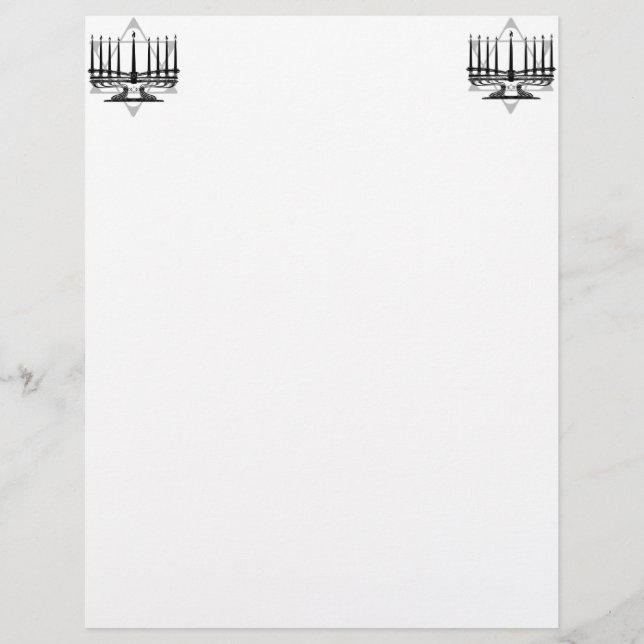 Menorah en Ster (Voorkant)