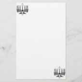 Menorah en Ster Briefpapier (Voorkant)