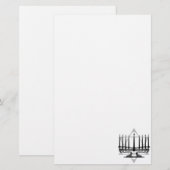 Menorah en Ster Briefpapier (Voorkant / Achterkant)