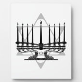 Menorah en Ster Fotoplaat (Voorkant)