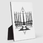 Menorah en Ster Fotoplaat (Zijkant)