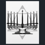 Menorah en Ster I<br><div class="desc">Origineel Kunstwerk door Thedustyphoenix. http://www/thedustyphoenix.com</div>