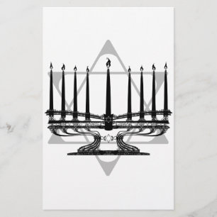 Menorah en Ster I Briefpapier