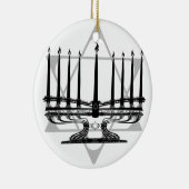 Menorah en Ster I Keramisch Ornament (Rechts)