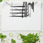 Menorah en Ster I Theedoek (Gevouwen)