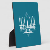 Menorah en ster IV Fotoplaat (Zijkant)