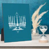 Menorah en ster IV Fotoplaat (Zijkant)