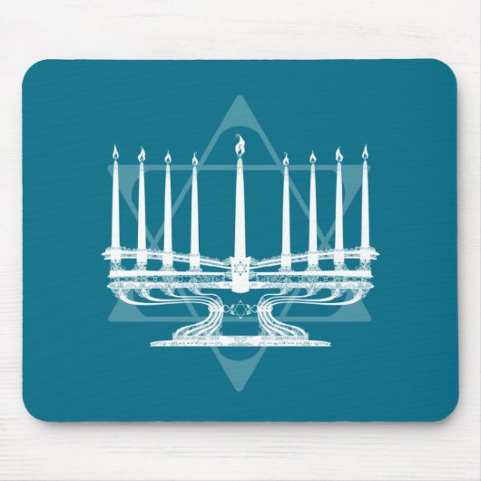 Menorah en ster IV Muismat (Voorkant)