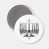 Menorah en Ster Magneet (Voorkant / Achterkant)