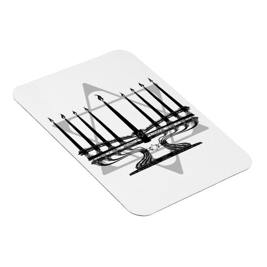 Menorah en Ster Magneet (Rechterzijde)