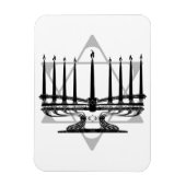 Menorah en Ster Magneet (Verticaal)