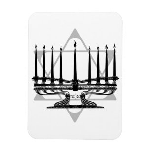 Menorah en Ster Magneet