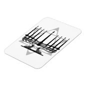 Menorah en Ster Magneet (Linkerzijde)