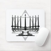 Menorah en Ster Muismat (Met muis)